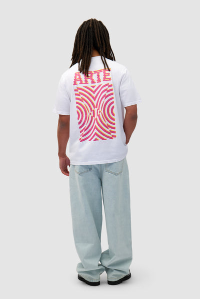 Mural Back Print T-shirt - White