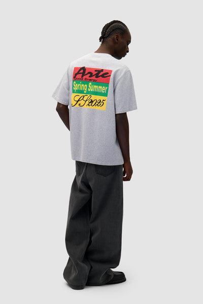Multicolor Print T-shirt - Grey