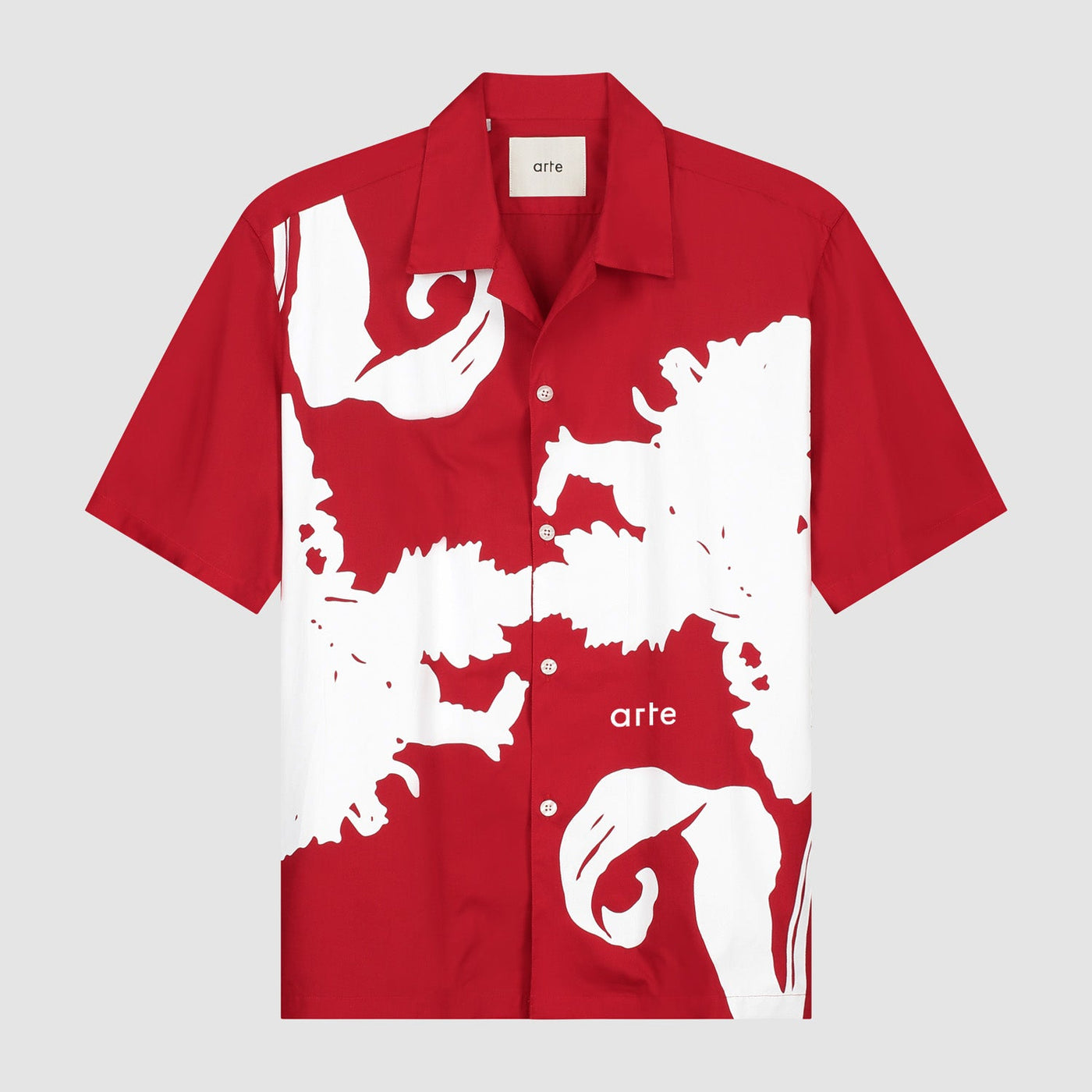 Big Flower Shirt - Red/White