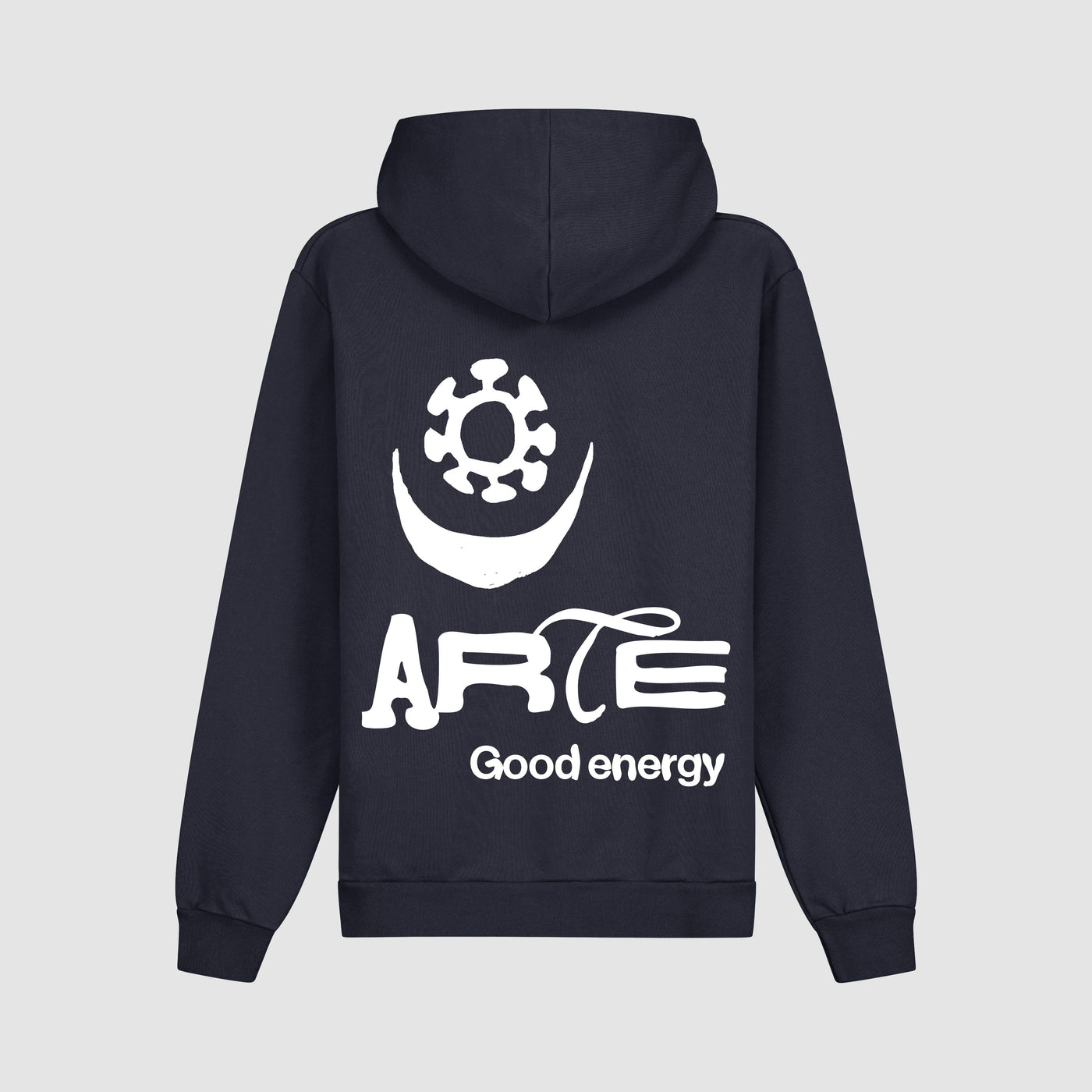 Back Sun & Moon Hoodie - Navy